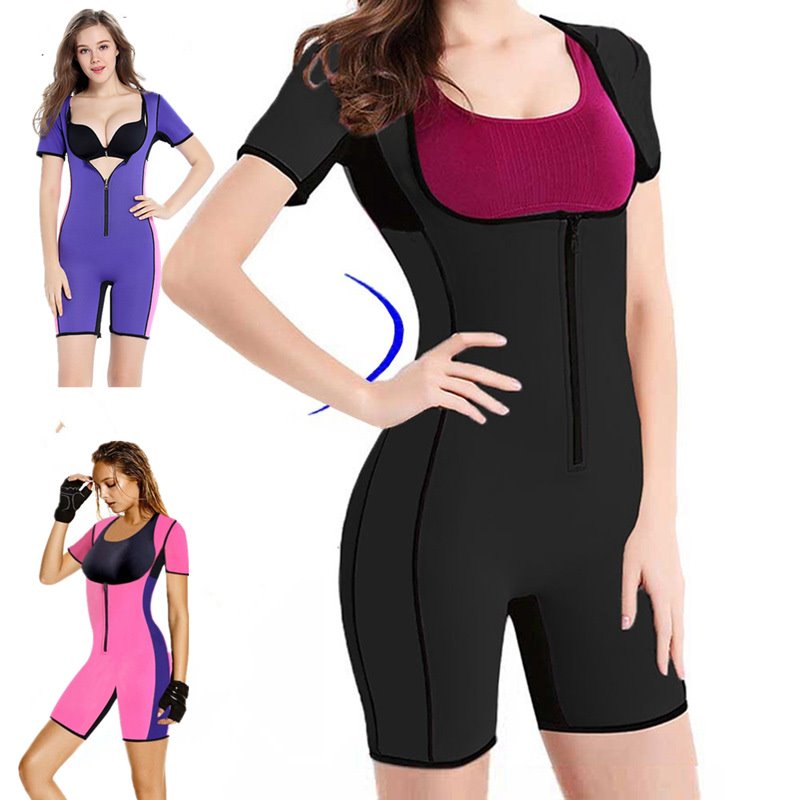 Women's Sauna Waist Trainer Slimming Suit Sweat Body Shaping Tights - GSINAS.com