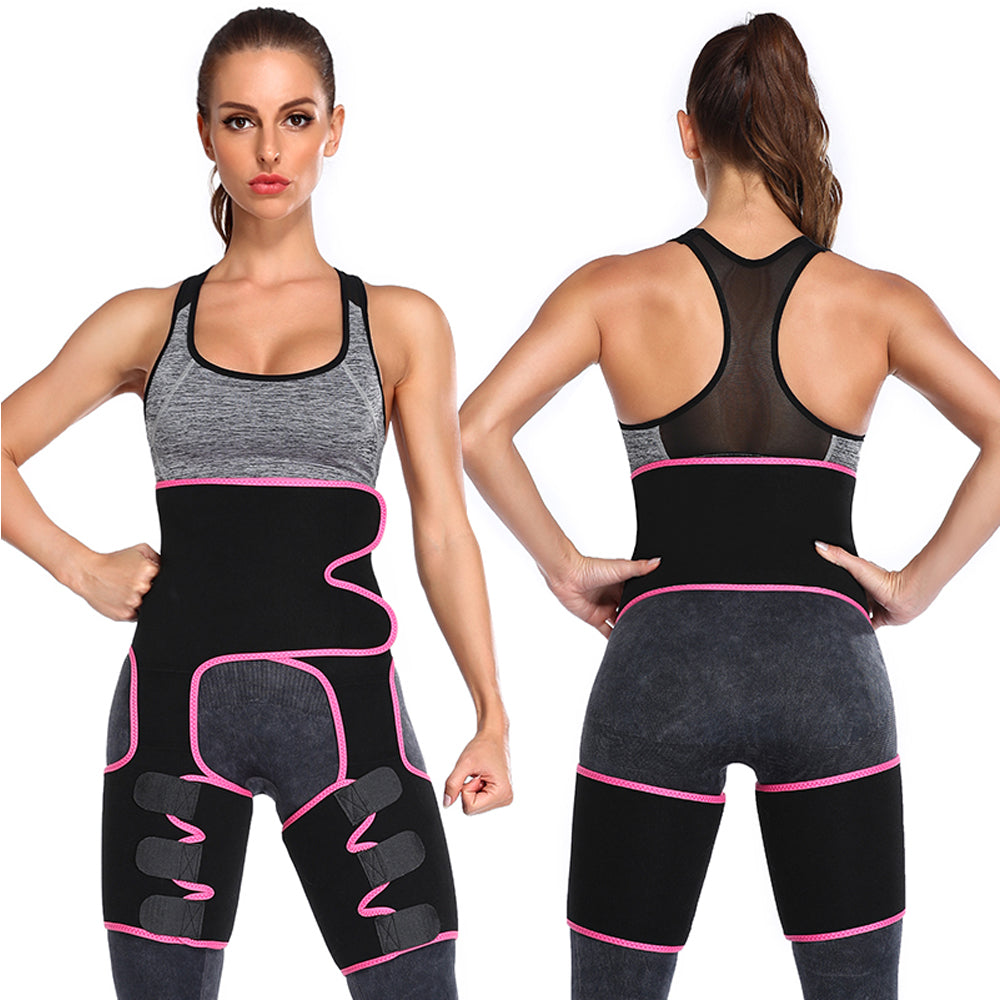 Sweat High Waist Thigh Trimmer Butt Lifter Shapewear Belt 3 In 1 Adjustable Belt - GSINAS.com