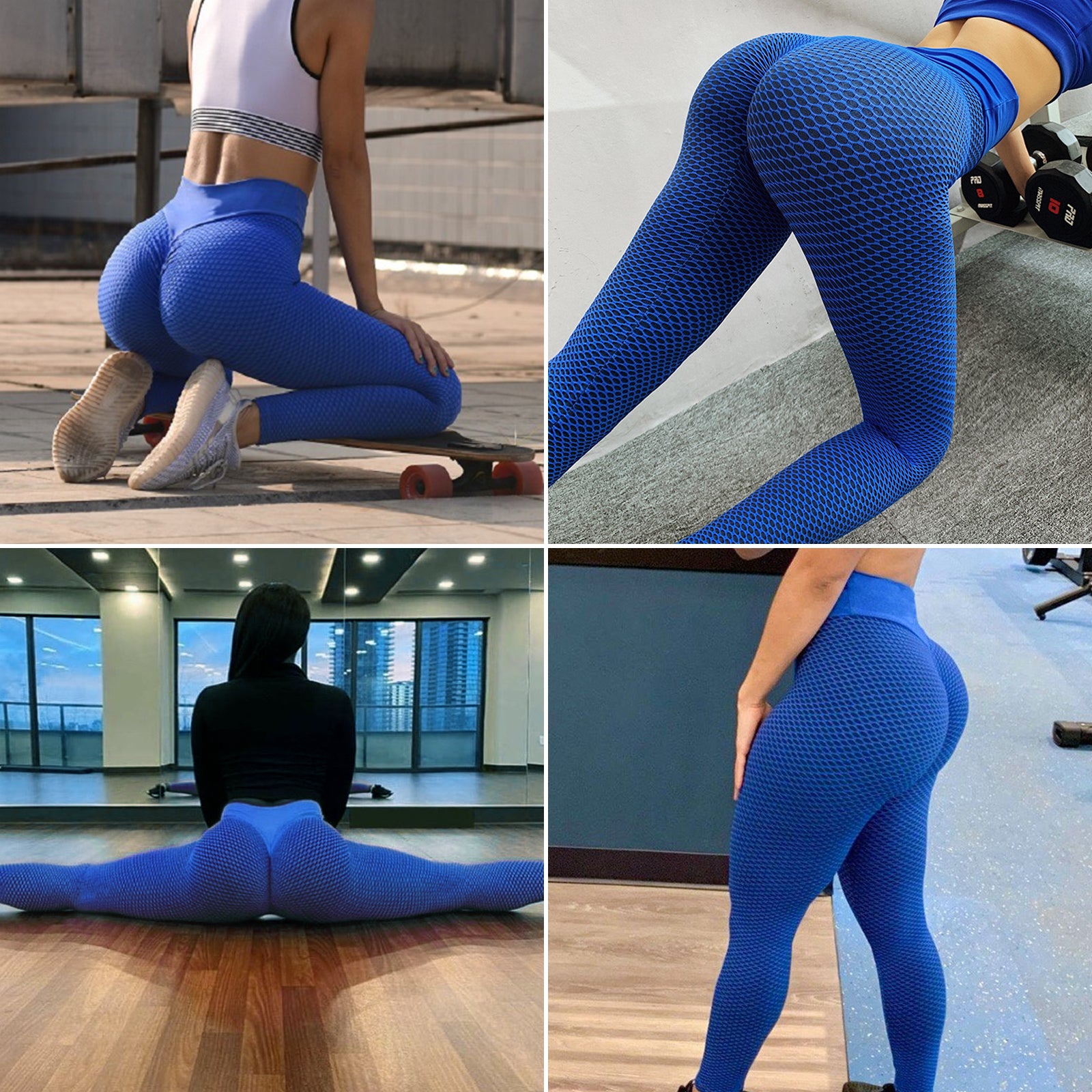 TIK Tok Leggings Women Butt Lifting Workout Tights Plus Size Sports High Waist Yoga Pants - GSINAS.com