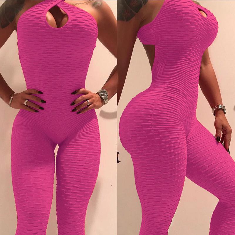 Yoga Jumpsuit Cross Design Backless Tracksuit Full Bodysuit - GSINAS.com