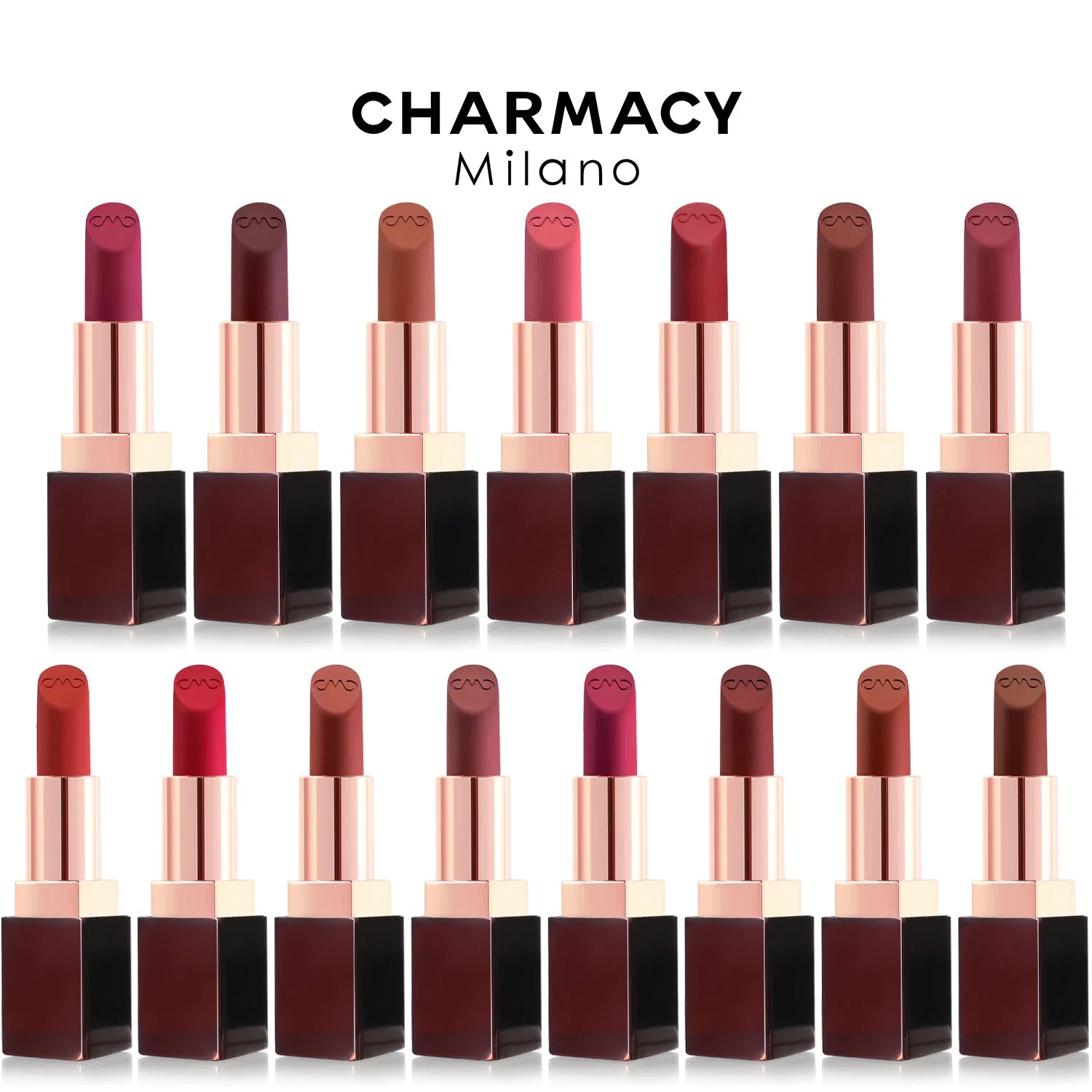 CHARMACY Matte Luxury Velvet Lipstick Waterproof Long-lasting High Quality Korean Lipsticks Lips for Women Makeup Cosmetic - GSINAS.com