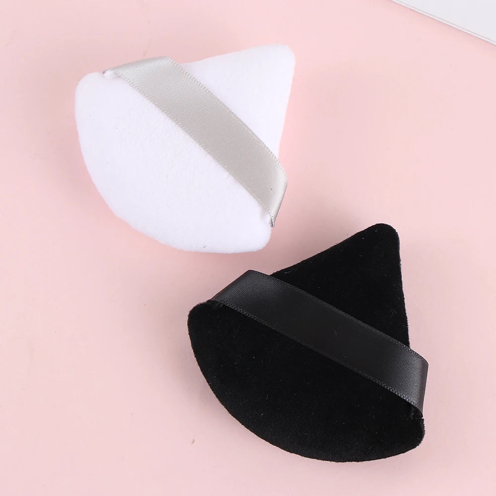 Mini Triangle Velvet Makeup Sponge - Washable Cotton Powder Puff for Cosmetics - GSINAS.com