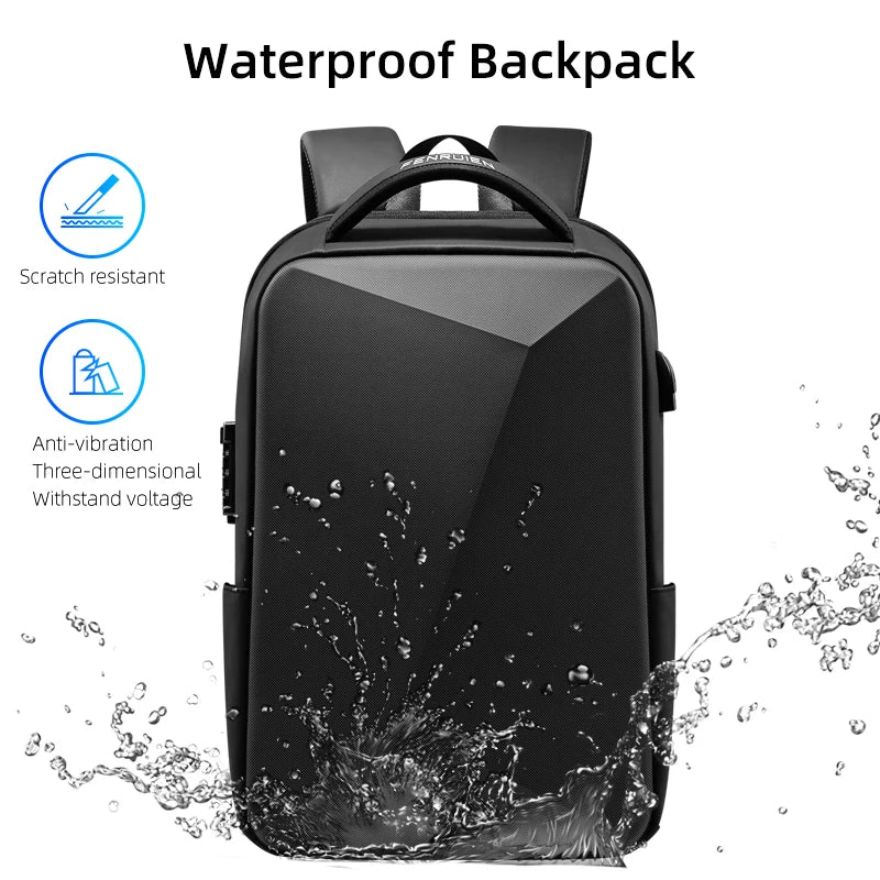 Fenruien Brand Laptop Backpack Anti-theft Waterproof School Backpacks USB Charging Men Business Travel Bag Backpack New Design - GSINAS.com