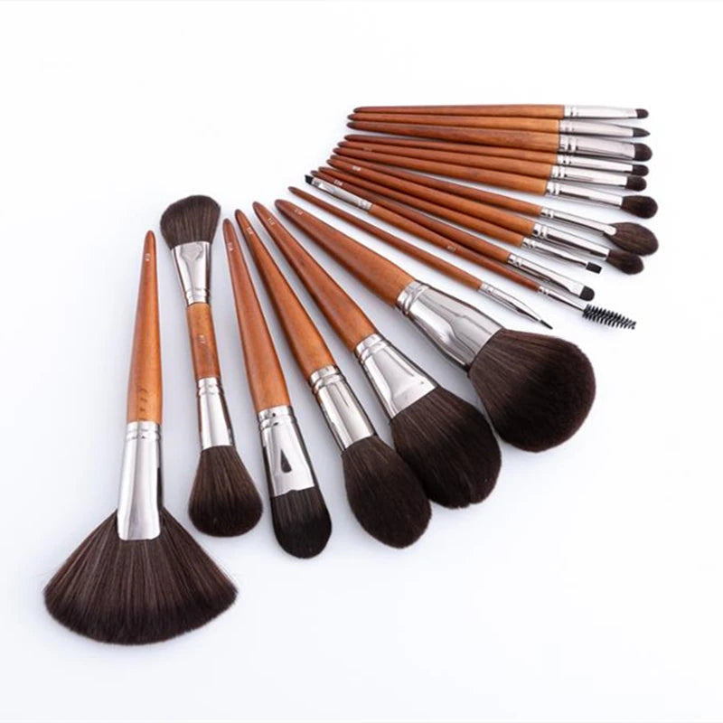 Retro Makeup Brushes Cream for foundation Powder brush Set Soft Face Blush Brush Professional Large Cosmetics Make Up Tools