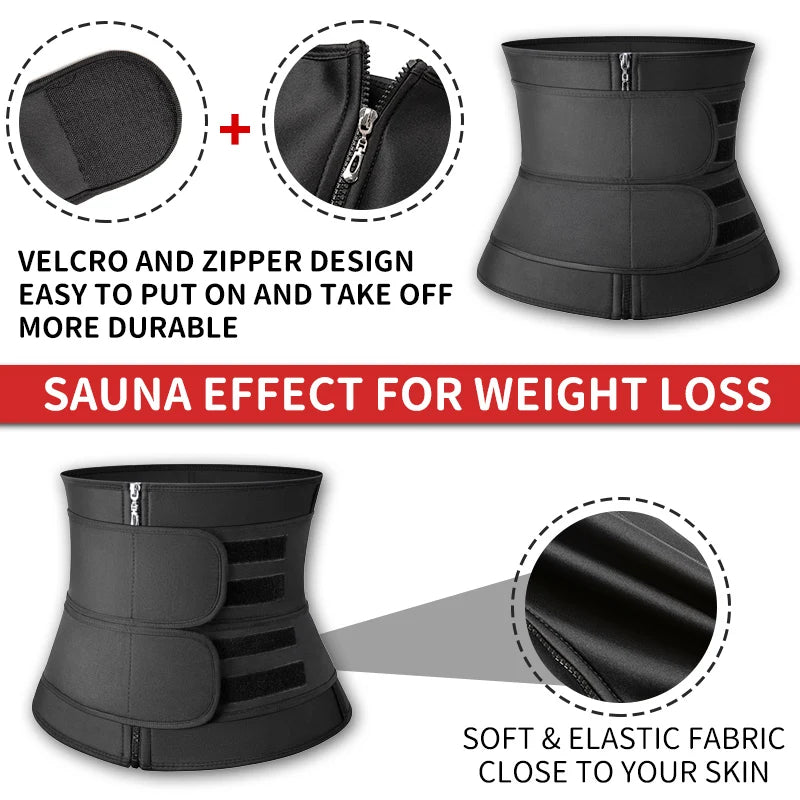 Neoprene Body Shaper with Tummy Sweat Trimmer and Slimming Sheath Corset - GSINAS.com