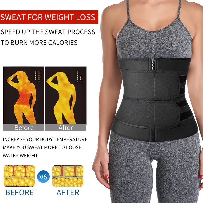 Neoprene Body Shaper with Tummy Sweat Trimmer and Slimming Sheath Corset - GSINAS.com