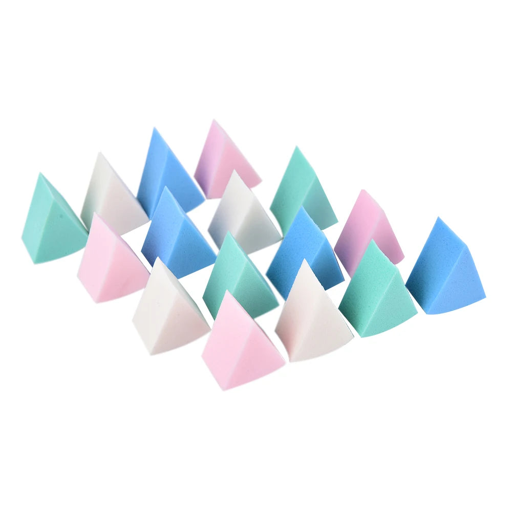 8pcs Makeup Sponge Triangle Shaped  Candy Color Soft Magic Face Cleaning Cosmetic Puff Cleansing Wash Face Makeup Esponja - GSINAS.com