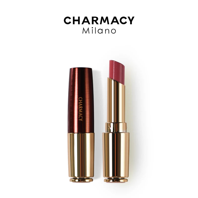 CHARMACY Nude Moist Luxury Lipstick 8 Natural Colors  Easy to Wear Lip Stick Red Shimmer Lipsticks Women Beauty Cosmetic - GSINAS.com