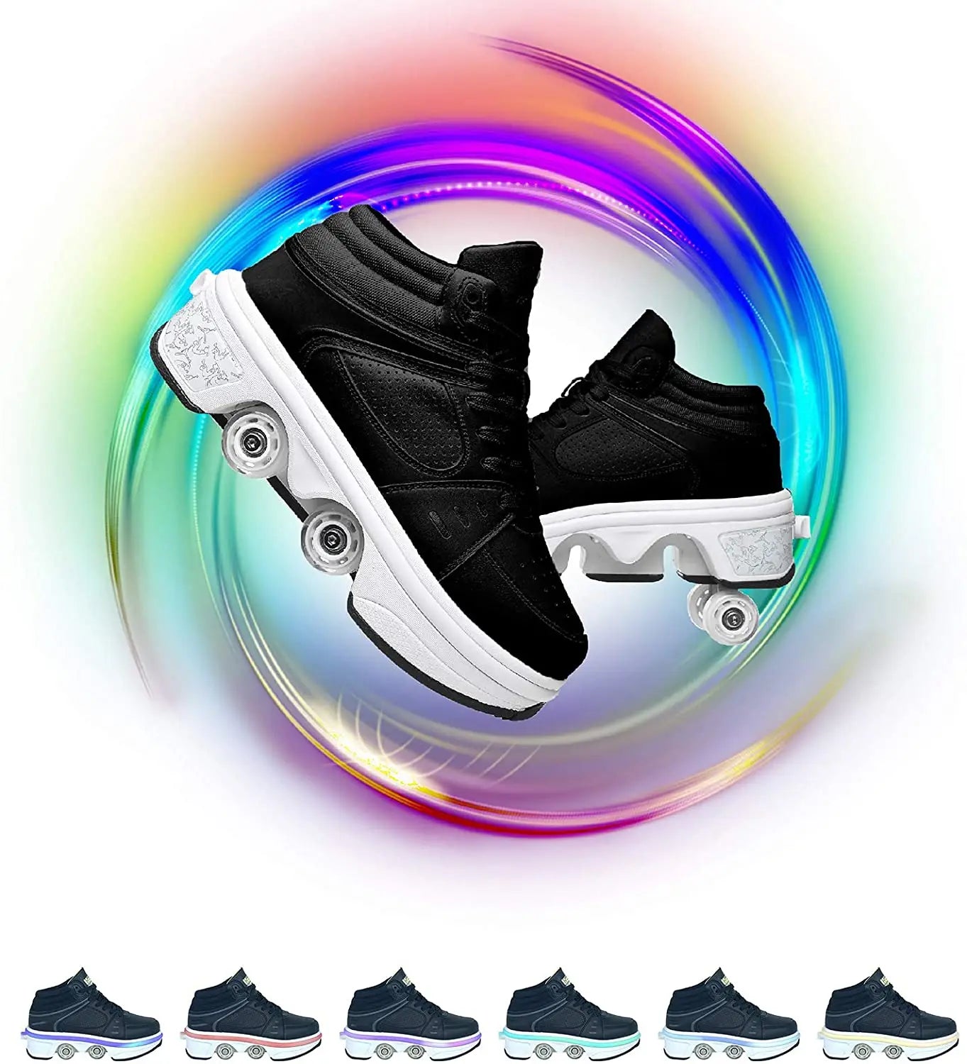 2-in-1 Deformation Roller Skates: Comfy Shoes with Hidden Wheels