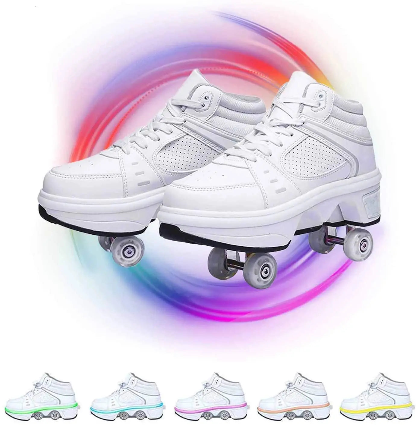 2-in-1 Deformation Roller Skates: Comfy Shoes with Hidden Wheels - GSINAS.com