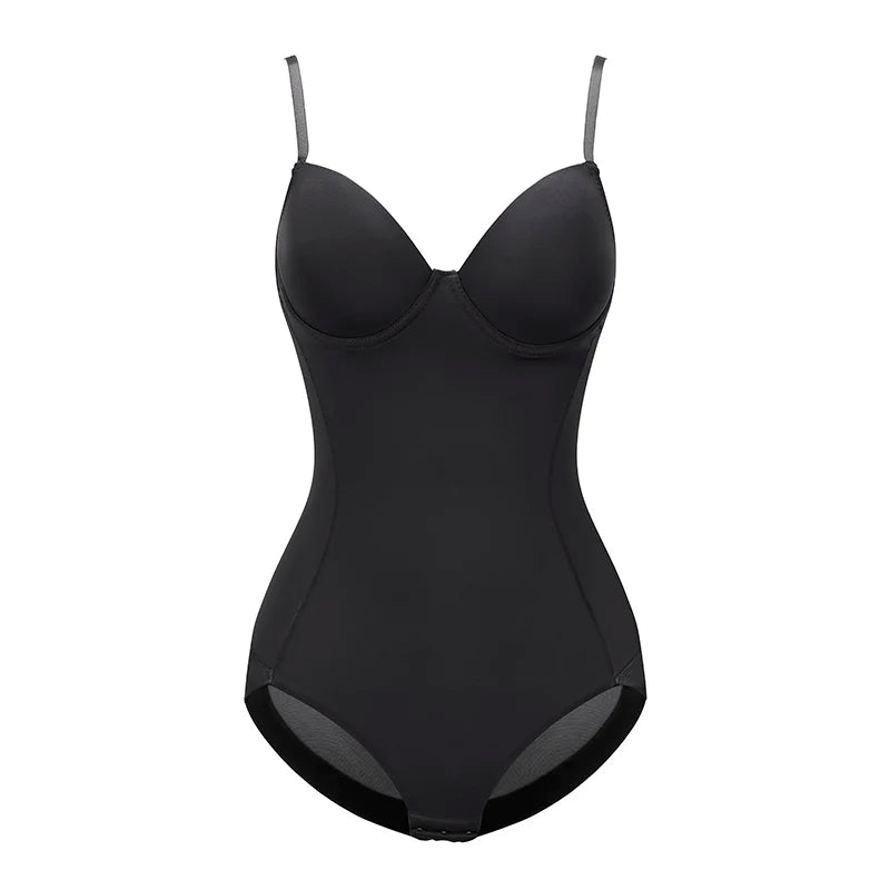 Smooth Silk Bodysuit Shapewear - Slimming Tummy Shaper Underwear for a Sexy Silhouette.