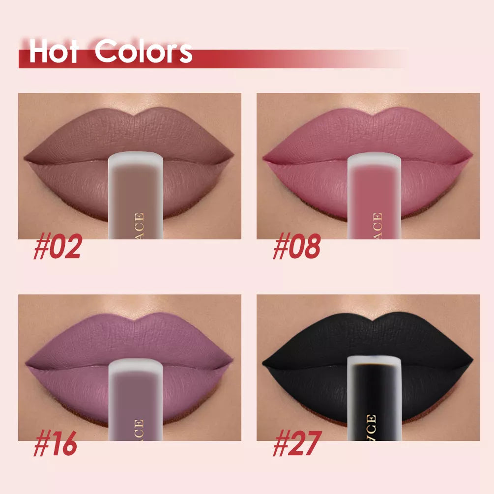 NICEFACE Nude Liquid Lipsticks Waterproof Velvet Matte Lip Gloss Long Lasting Non-stick Cup Lip Tint Makeup Pigment Cosmetics - GSINAS.com