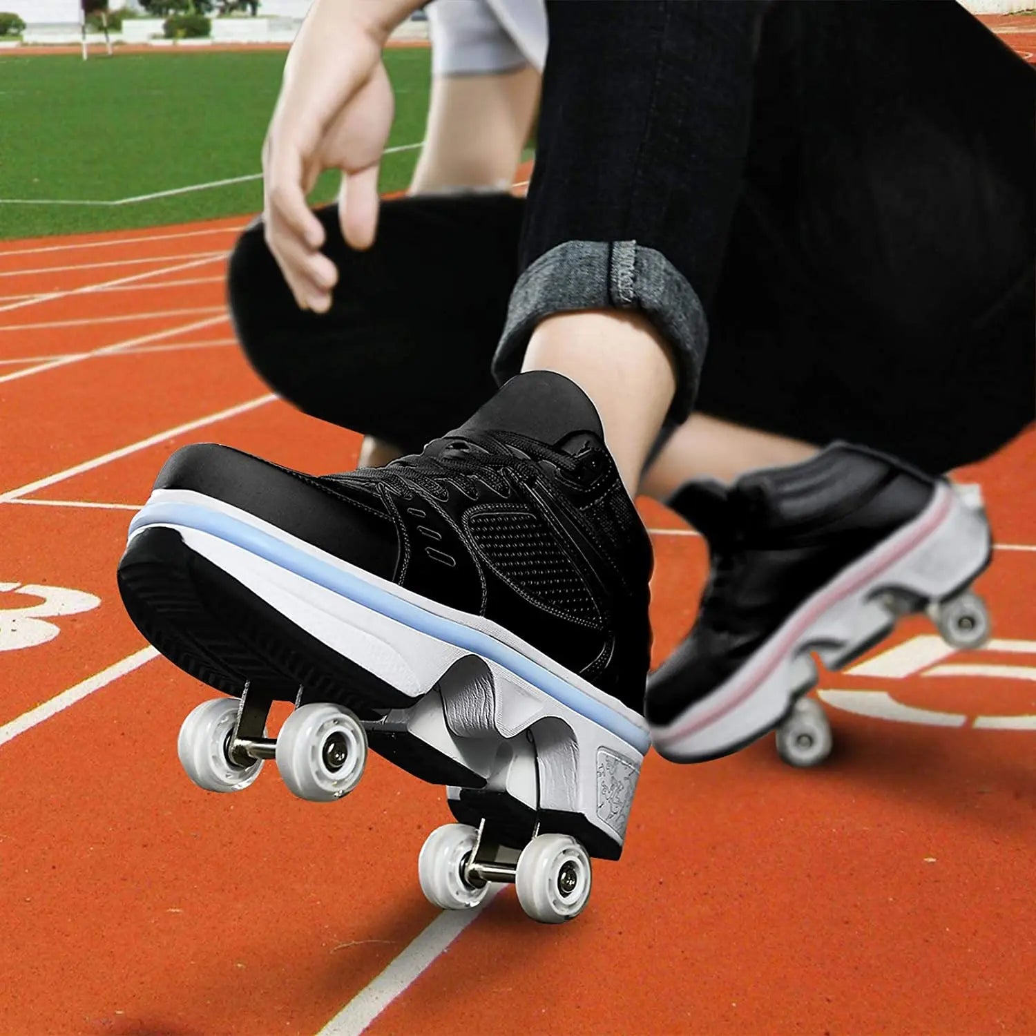 2-in-1 Deformation Roller Skates: Comfy Shoes with Hidden Wheels