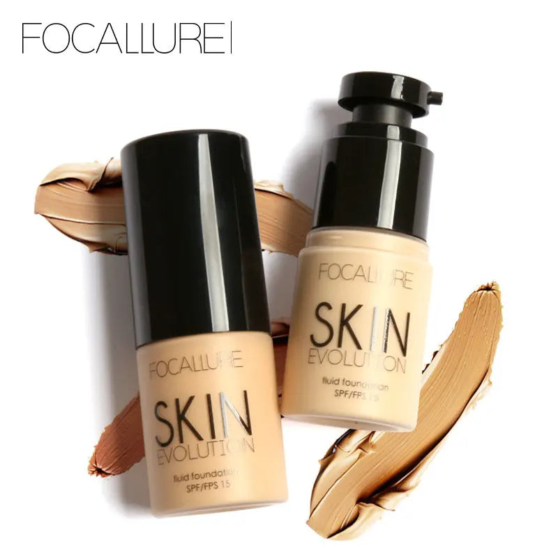 Wholesale FOCALLURE Face Makeup Foundation Makeup Base Liquid Foundation Concealer Whitening Moisturizer Oil-control Cosmetics