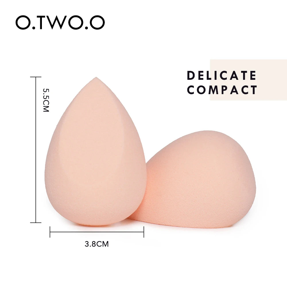 O.TWO.O 2pcs/set Soft Sponge Makeup Smooth Blending Face Liquid Foundation Concealer Cream Cosmetic Puff With Box 4 Colors - GSINAS.com