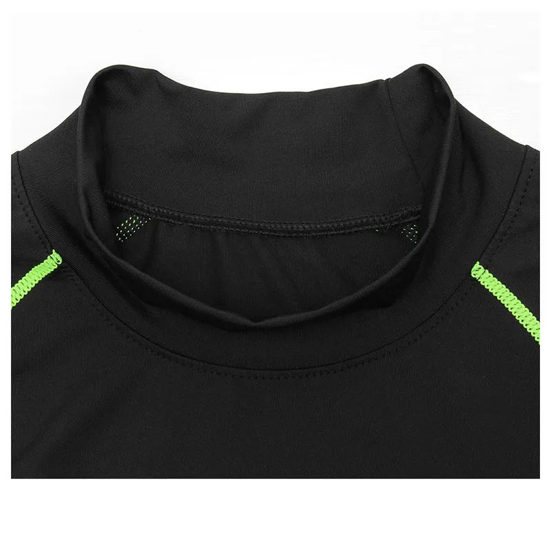 Thermal Underwear for Men: High Collar, Quick Dry, Compressed Design for Comfort and Warmth.