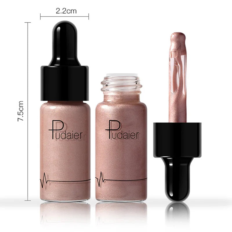 Profession Face Makeup Liquid Highlighter Countour Shimmer Shiny Bronzer Long Lasting Brighten Face Highlighter - GSINAS.com