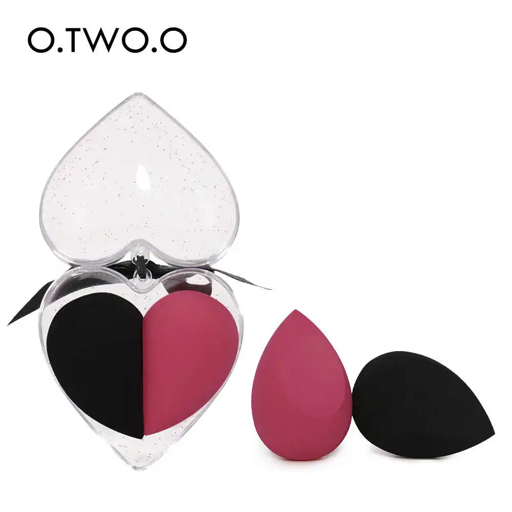 O.TWO.O 2pcs/set Soft Sponge Makeup Smooth Blending Face Liquid Foundation Concealer Cream Cosmetic Puff With Box 4 Colors - GSINAS.com