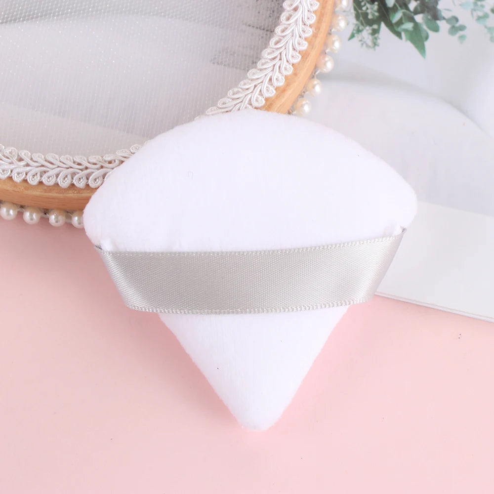 Mini Triangle Velvet Makeup Sponge - Washable Cotton Powder Puff for Cosmetics - GSINAS.com