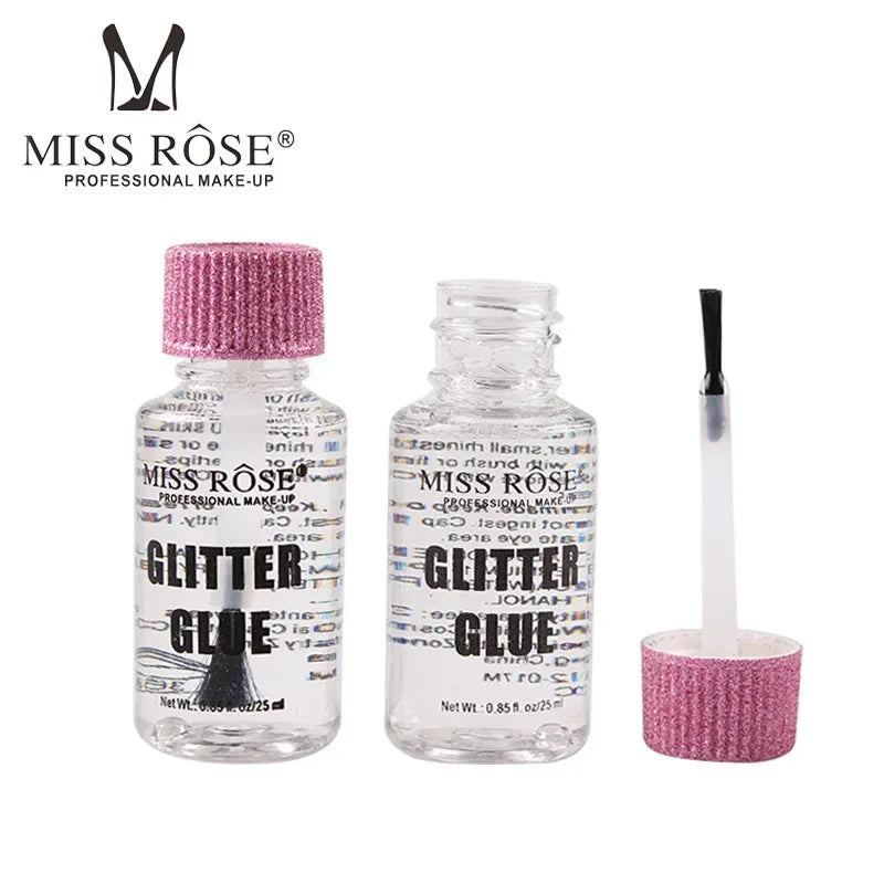 Miss Rose Makeup Face & Body Fix Gel Loose Eyeshadow Primer Glue For Glitter Eye Shadow io 0.85oz/25ml
