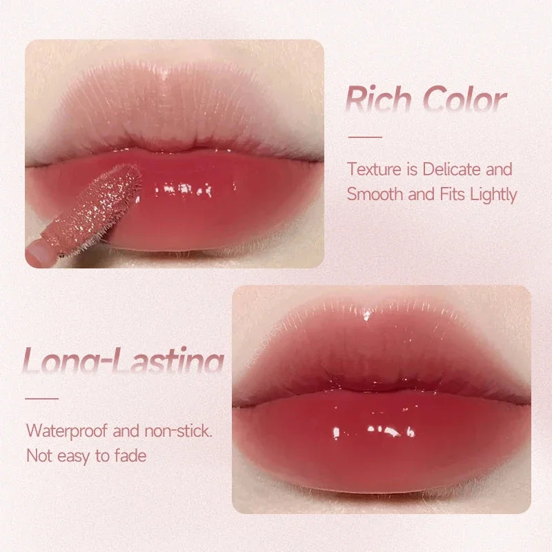 Strawberry Jelly Lipstick Moisturizing Lips Plumper Long Lasting Shiny Lip Gloss Lips Tint Makeup Lip Glaze Lipsticks Cosmetics - GSINAS.com