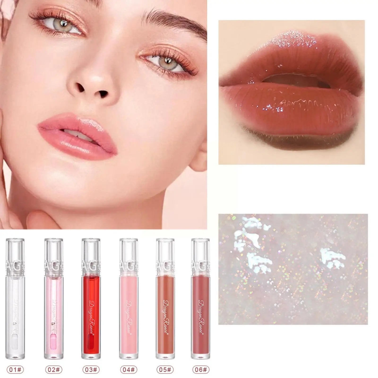 Mirror Water Lip Gloss Lip Glaze Transparent Glass Cosmetics Lip Lipsticks Lips Lip Waterproof Liquid Oil Lipgloss Lipstick H7I1