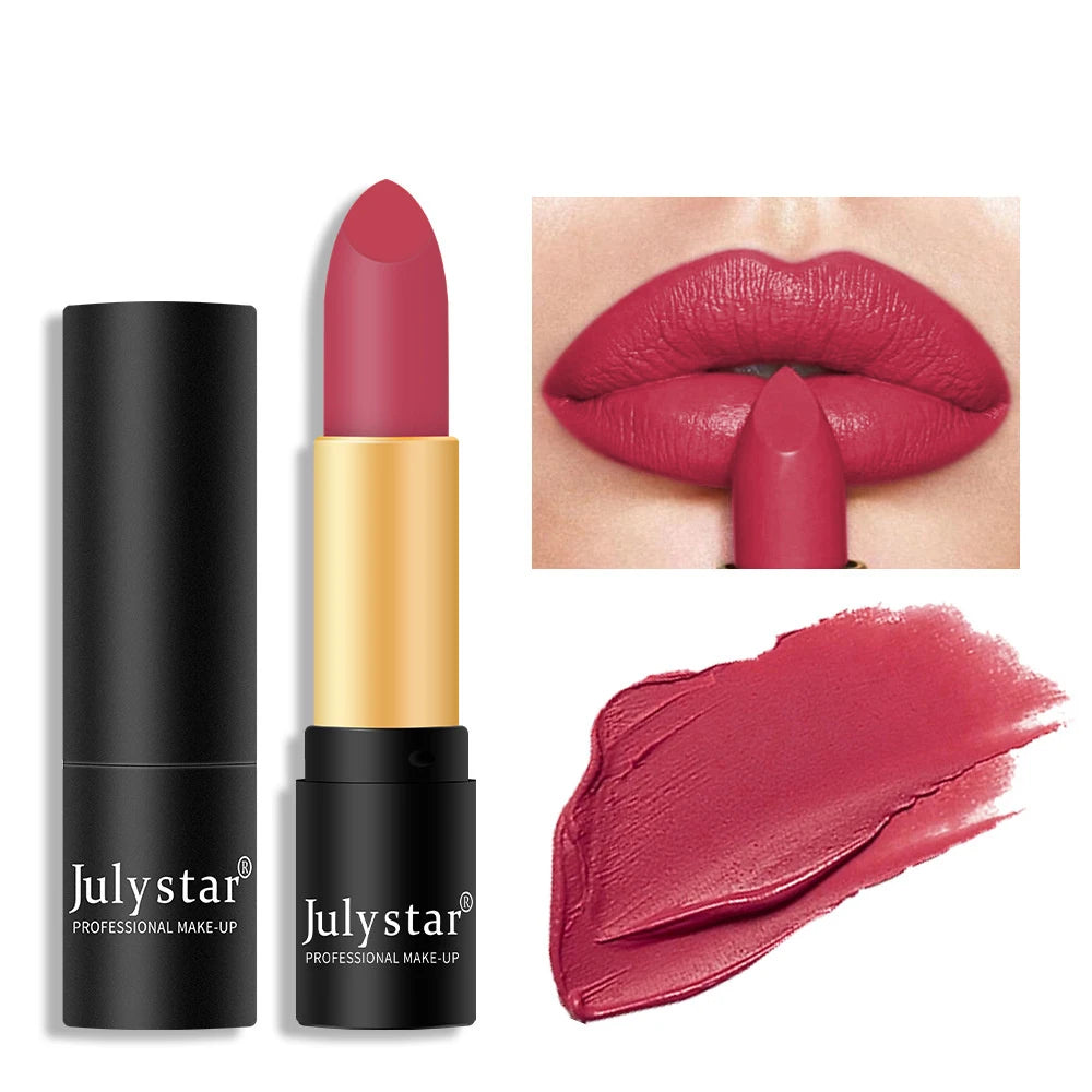 Waterproof Nude Matte Lipsticks Long Lasting Lip Stick Not Fading Sexy Red Pink Velvet Lipsticks Makeup Cosmetic Batom 6 Colors - GSINAS.com