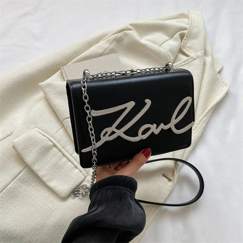 Casual Shoulder Bags PU Leather Crossbody Bags for Women Retro Chain Purses and Handbags Luxury Designer Bags Portable Flap Bag - GSINAS.com