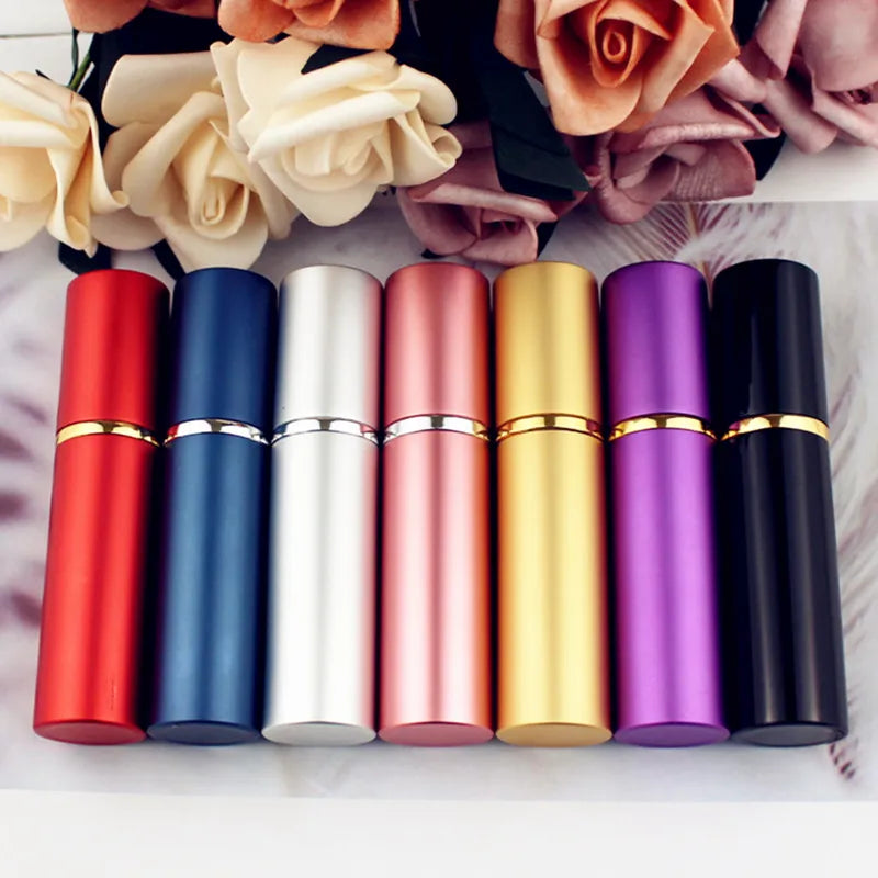 5ML 10ML Aluminum Perfume Bottle Refillable Travel Perfume Atomizer