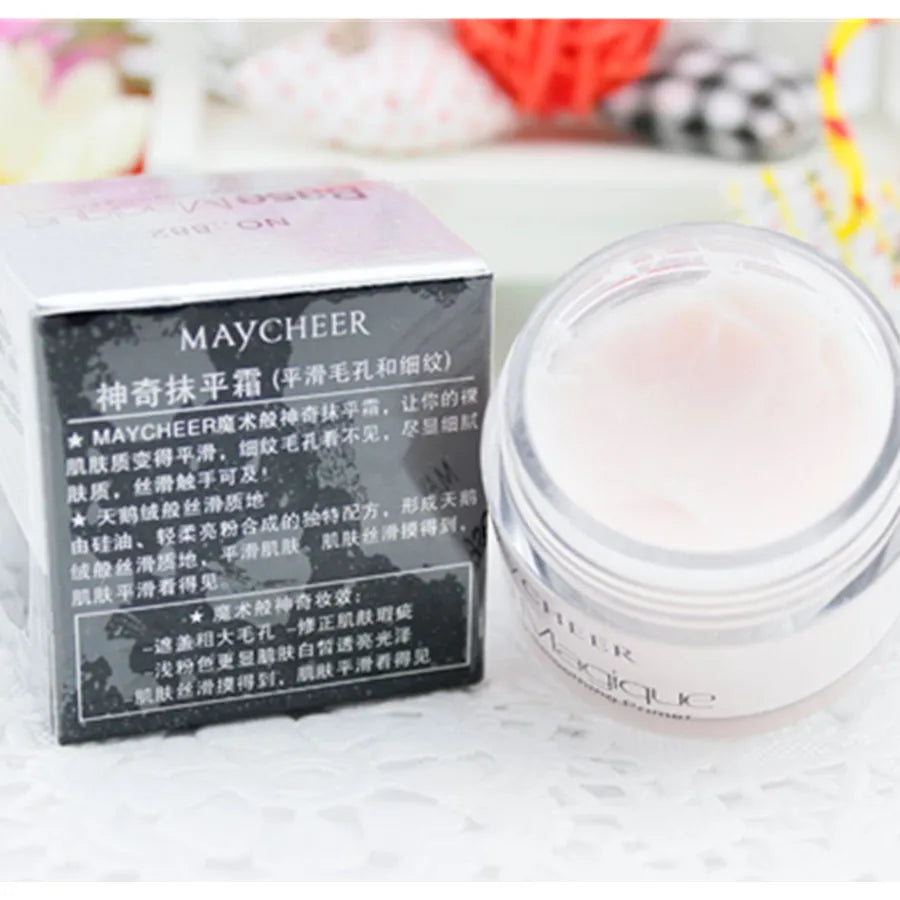 Smooth Silky Face Makeup Primer Invisible Pore Wrinkle Cover Concealer Foundation Base 100% Amazing Effect MAYCHEER CREAM