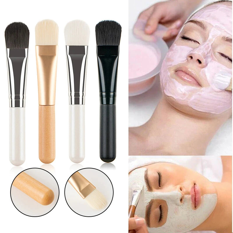 Face Mask Brush Flat Soft Hair Facial Cleansing Skin Care Blender Foundation Applicator Concealer Brush Beauty Makeup Tool - GSINAS.com