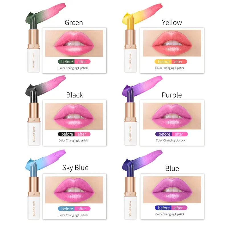 6 Colors Magic Lipstick Temperature Color Changing Lipsticks Blue Rose Waterproof Long Lasting Moisturizing Lip Balm Cosmetics - GSINAS.com