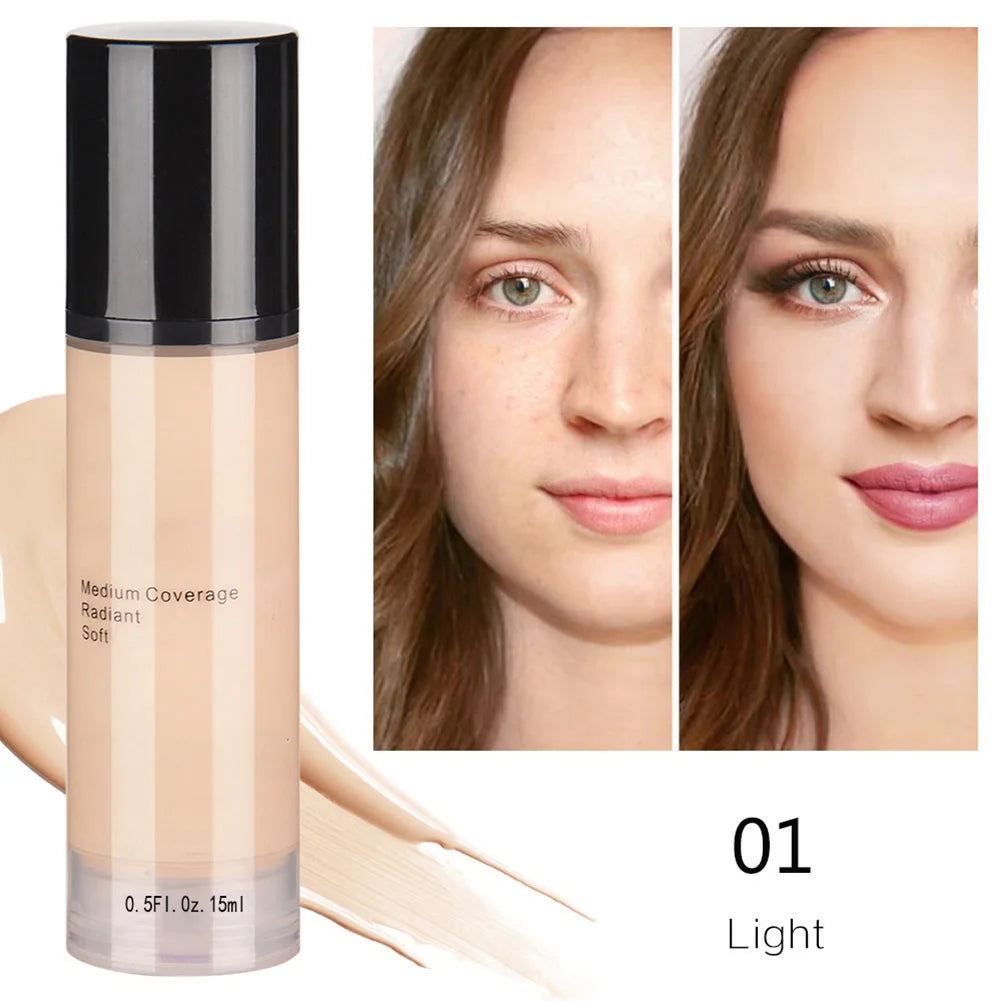 Matte Liquid Foundation Face Makeup Moisturizing Hide Pores Cover Freckles Scars For Skin Tone Makeup Foundation Face Makeup - GSINAS.com