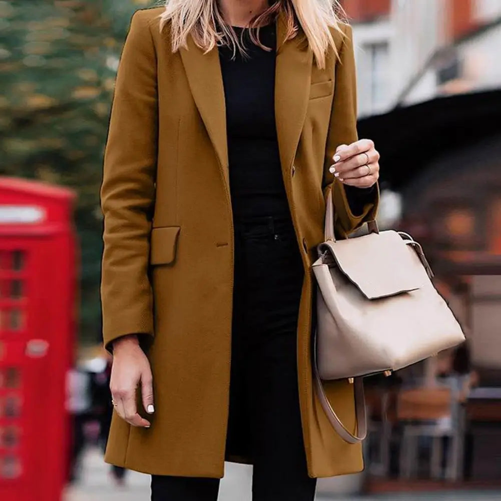 Autumn Winter Trench Coat for Women Suit