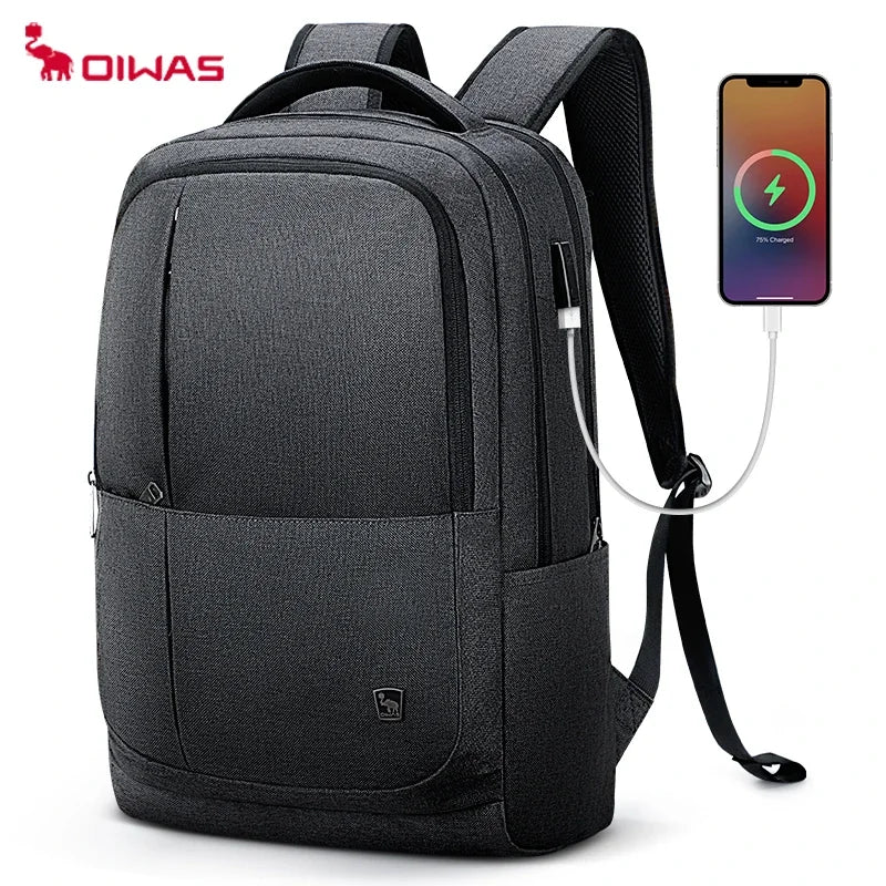 OIWAS 17 Inch Laptop Backpack With USB Charging Men's Backpacks Large Capacity Business Daypack Bookbag For Women Teenage Travel - GSINAS.com