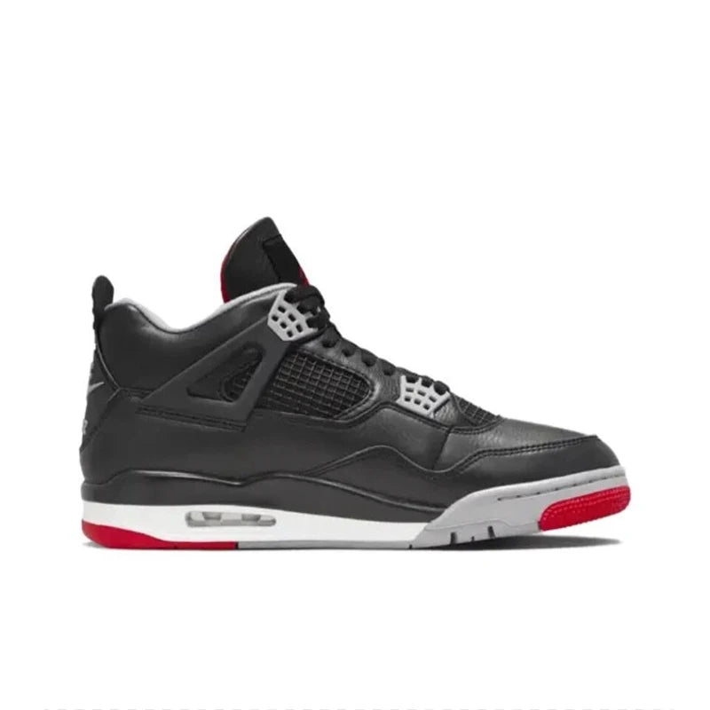 Jordan Air Jordan 4 "Bred Reimagined "Wear-resistant Mid-top Retro Basketball Shoes for Men's