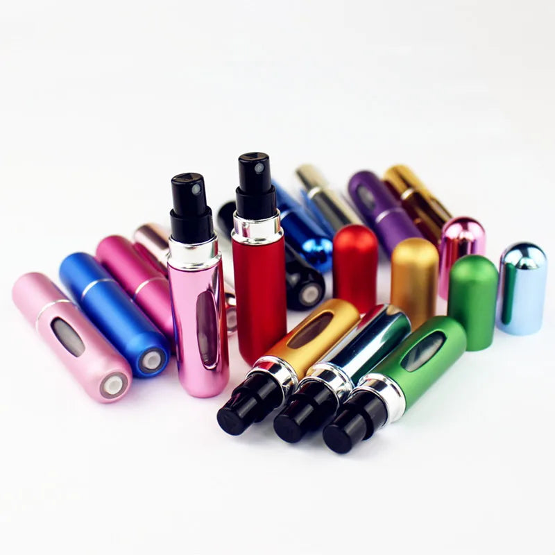 5ml Small Perfume Bottle Mini Metal Sprayer Refillable Aluminum Parfume Atomizer