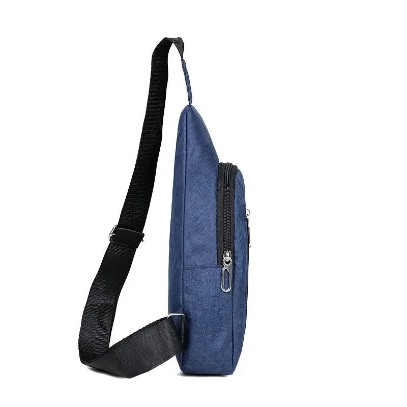 Chest Bag New Men Simple Nylon Fashion Waterproof One Shoulder Crossbody Bag Casual Sports Men Outdoor Trend Bag - GSINAS.com