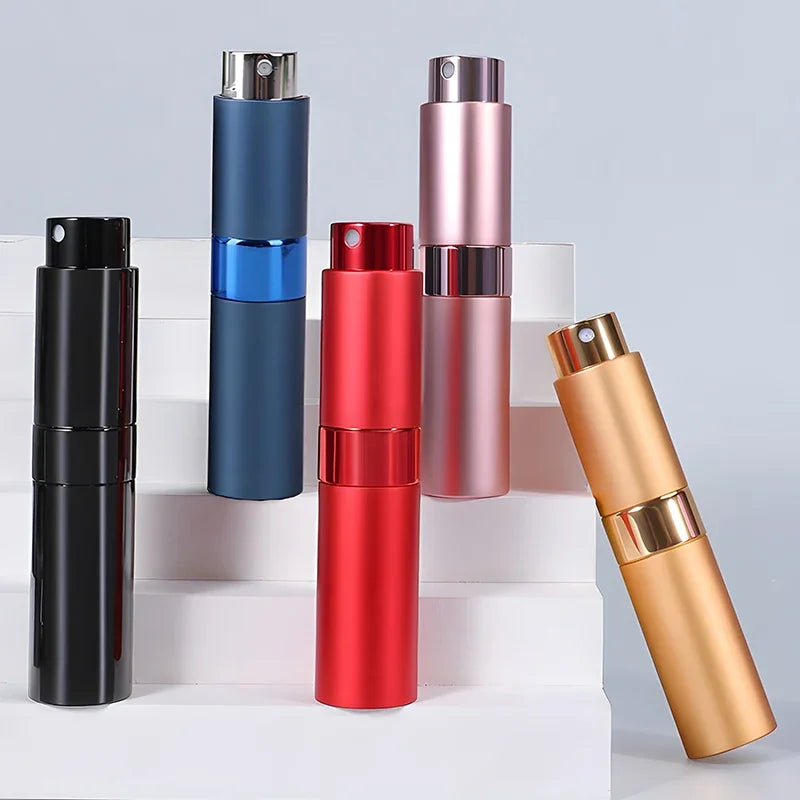 Perfume Refill Bottle 8ml Metal Aluminum Refillable Perfume Bottle Spray Bottle Portable Atomizer Perfume Travel