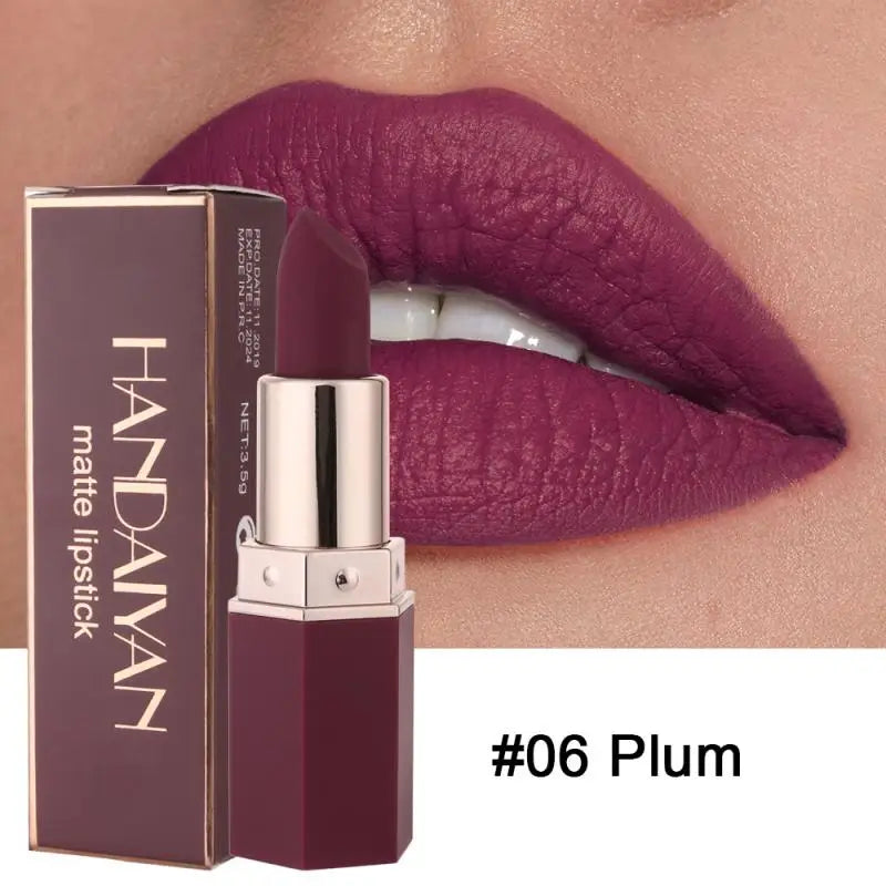 Nude Matte Lipsticks 6 Colors Waterproof Long Lasting Lip Stick Not Fading Sexy Nude Red Pink Velvet Lipsticks Makeup Cosmetic - GSINAS.com