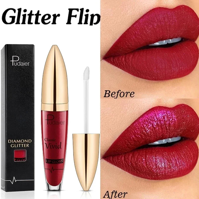 Matte Glitter Liquid Lipsticks Diamond Shiny Lip Gloss Waterproof Long Lasting Pearl Lipgloss Women Lip Tint Makeup Maquillaje - GSINAS.com