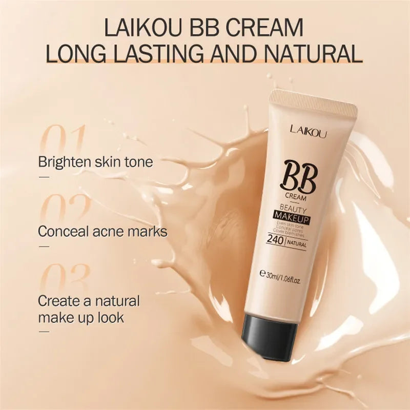 BB Cream Base Makeup Long Lasting Waterproof Brighten Skin Tone Cover Blemishes 30ml Concealer Foundation Liquid Face Makeup - GSINAS.com