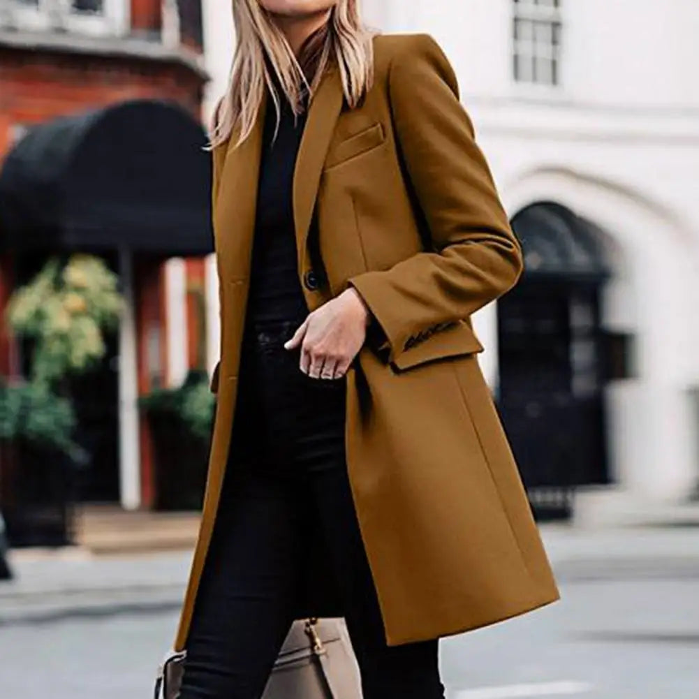 Autumn Winter Trench Coat for Women Suit