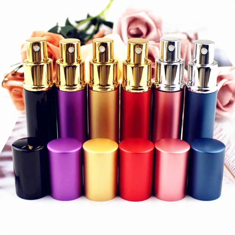 5ML 10ML Aluminum Perfume Bottle Refillable Travel Perfume Atomizer