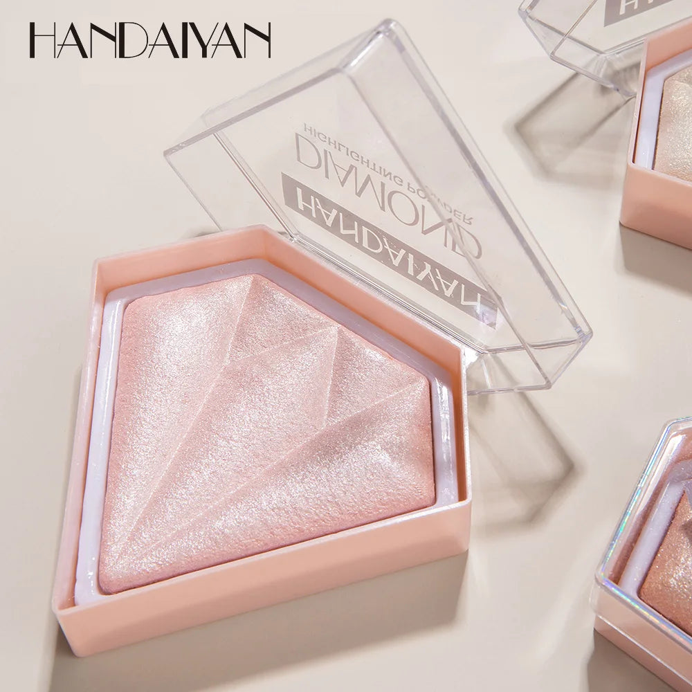 HANDAIYAN Diamond Glitter Highlighter Powder Face Makeup Highlight Glow Shine Metallic Brighten Body Contour Luminous Corrector - GSINAS.com