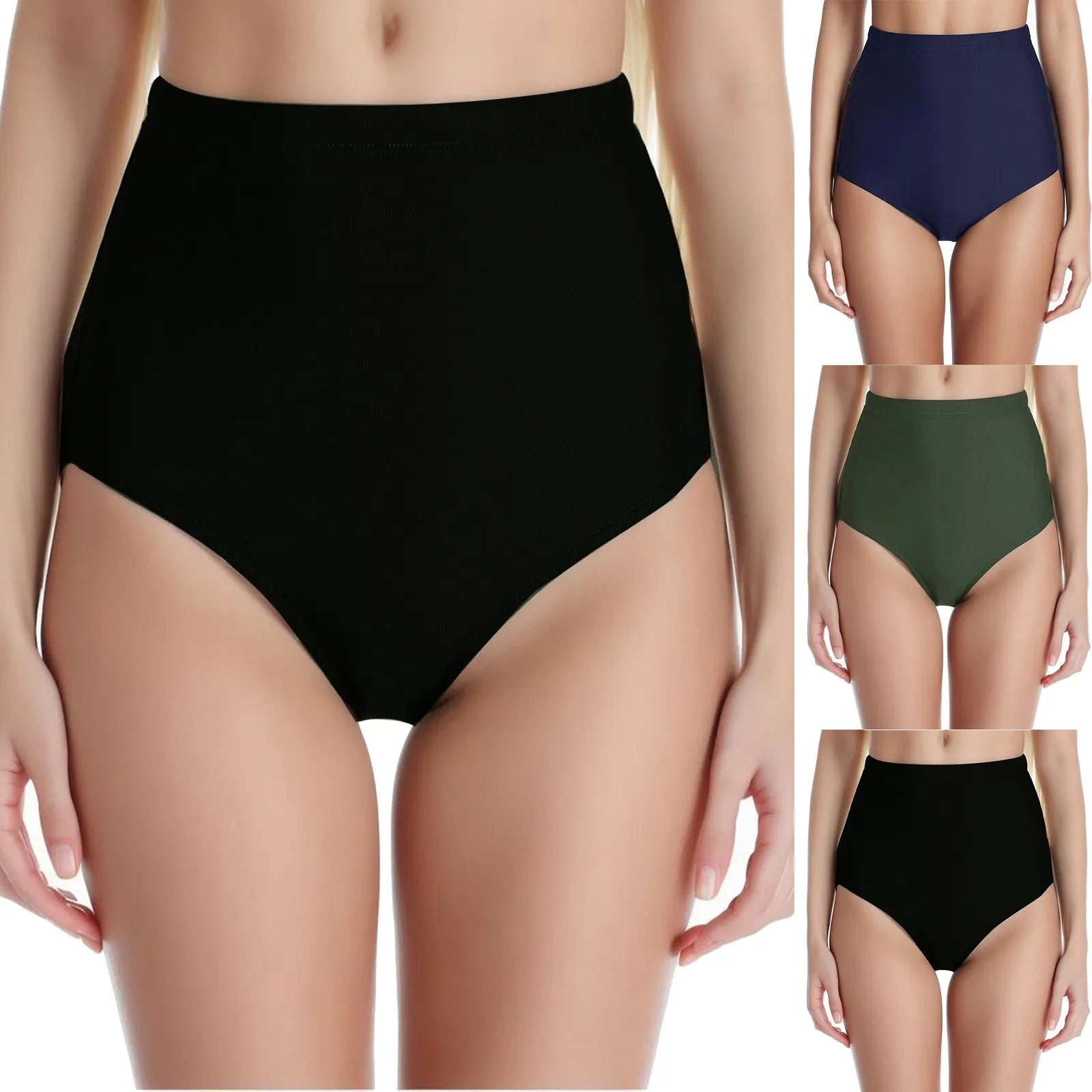 Bathing Swim Women High Swimwear Swimsuit Shorts Bottom Waisted Pants Bikini Vacation Korean Style Mini Extreme Bikini - GSINAS.com