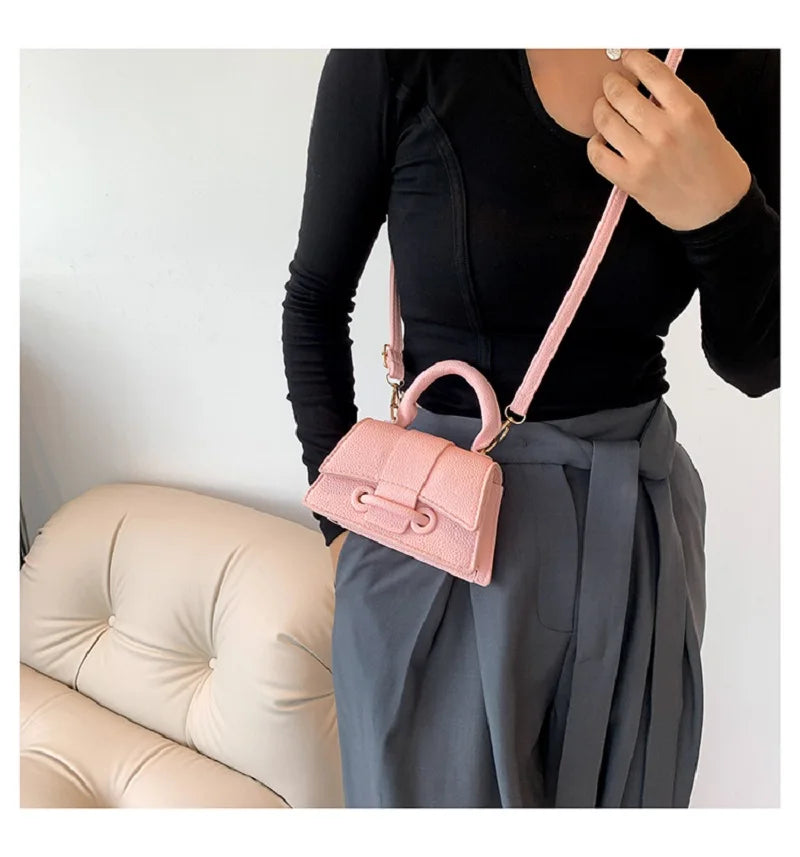 PU Leather Mini Ladies Purses Handbag Single Shoulder Crossbody Small Square Bag Trend Designer - GSINAS.com