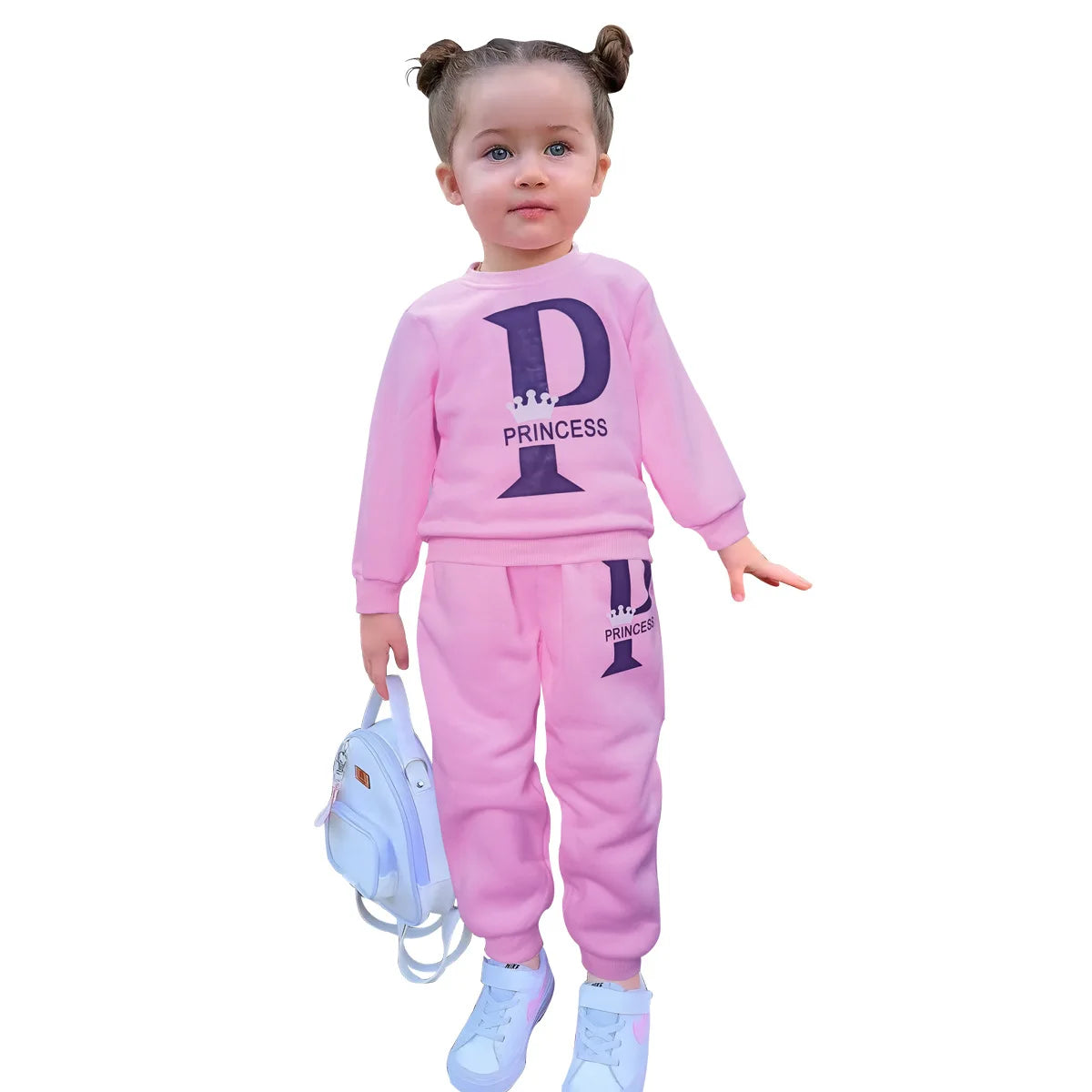 New Girls Princess Clothes Set Spring Autumn 2024 Baby Kids Children Outfits Sweatshirt+Pants Girls Outfit Suits 2 3 4 5 6 7 Y - GSINAS.com