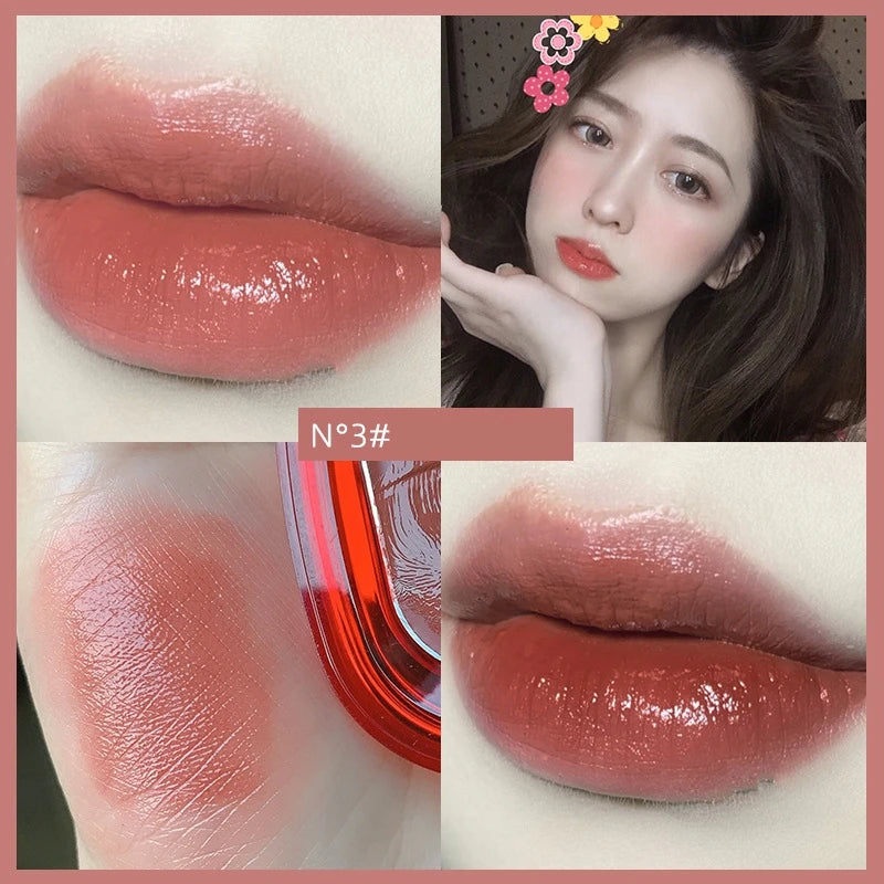 Gella's 6 Colors Sexy Red Lipsticks Waterproof Moisturizing Lip Glaze Tint Long Lasting Lip Stick Makeup Korean Cosmetics - GSINAS.com