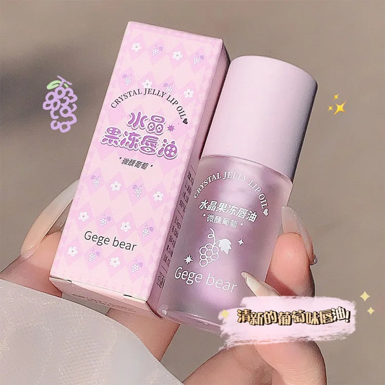 Crystal Jelly Lip Oil Hydrating Plumping Lip Gloss Coat For Cute Makeup Lipsticks Tinted Clear Serum Fruit Lip Balm Cosmetics - GSINAS.com